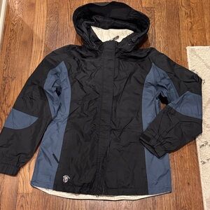 Eddie Bauer Black and Blue Ski Jacket